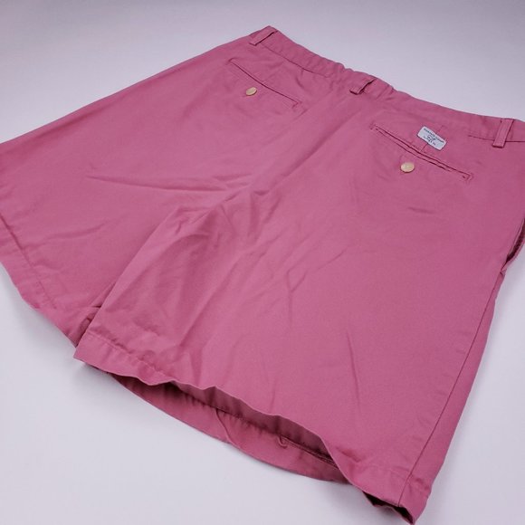 Vineyard Vines Pink Shorts 34 Flat Front Cotton Me - Picture 11 of 12